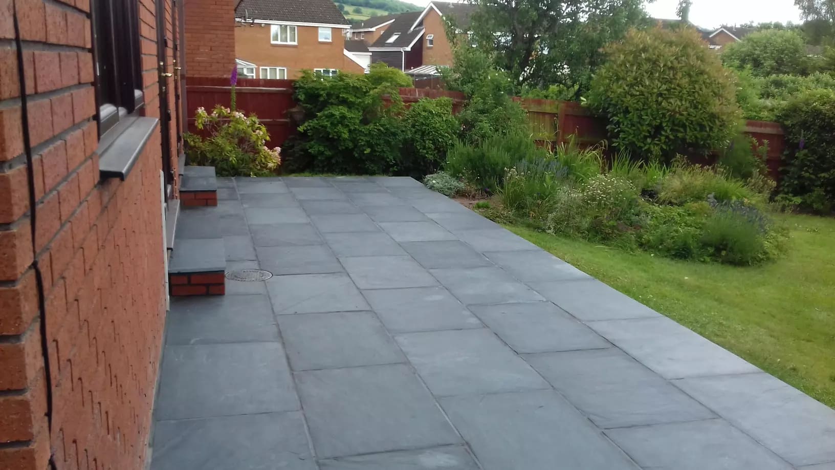 Patio new build in Monmouthshire